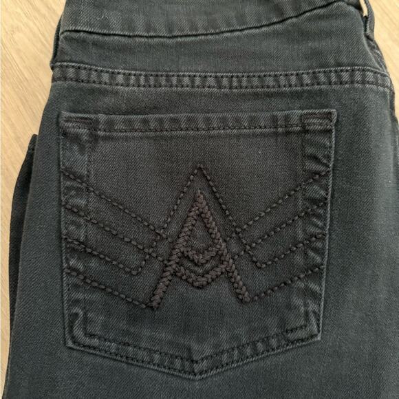7 For All Mankind “A” Pocket Subtle Flare Bootcut Jeans | Faded Black Grey | 28 - Picture 6 of 9